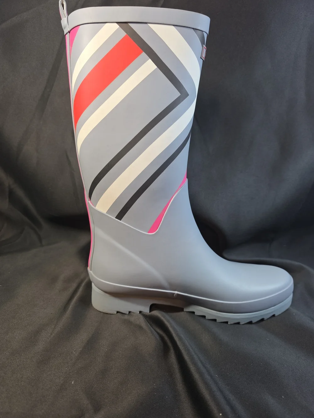 Vera Bradley Gray & Pink Patterned Women's Rain Boots